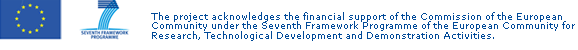 Logo EU, Logo  Seventh Framework Programme , The project acknowledges the financial support of the Commission of the European Community under the Seventh Framework Programme of the European Community for Research, Technological Development and Demonstration Activities.